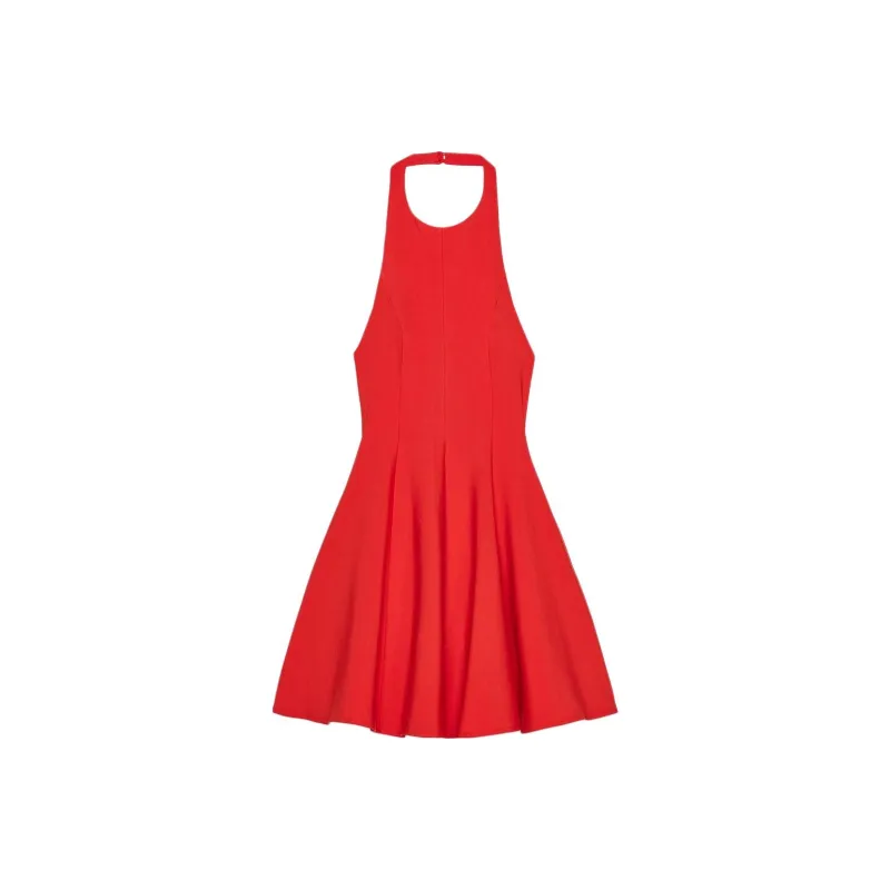ZARA Sleeveless Dress Women's Red-0