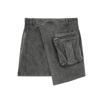 NO ONE ELSE Denim Short Skirts Women's Black