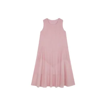 Mo Han Yi Mei Sleeveless Dress Women's Mousse Pink