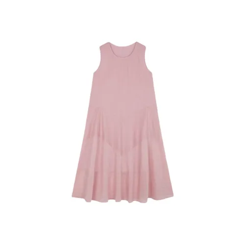 Mo Han Yi Mei Sleeveless Dress Women's Mousse Pink