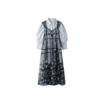 Lily Brown Long-Sleeved Dresses Women's