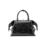 Classic Black Top Grain Lava Oil Wax Cow Leather