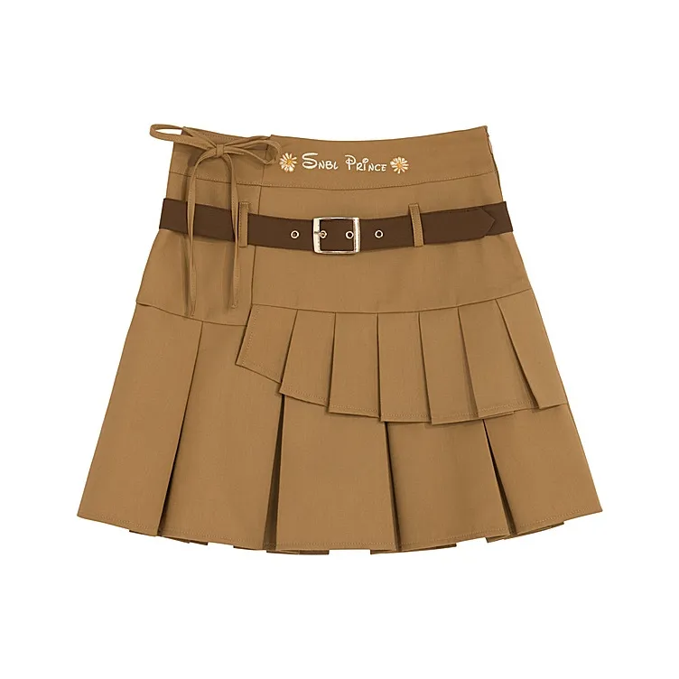Snbl Casual Short Skirts Women's Brown-0