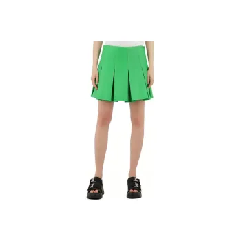 Bottega Veneta SS22 Leather Short Skirts Women's Green