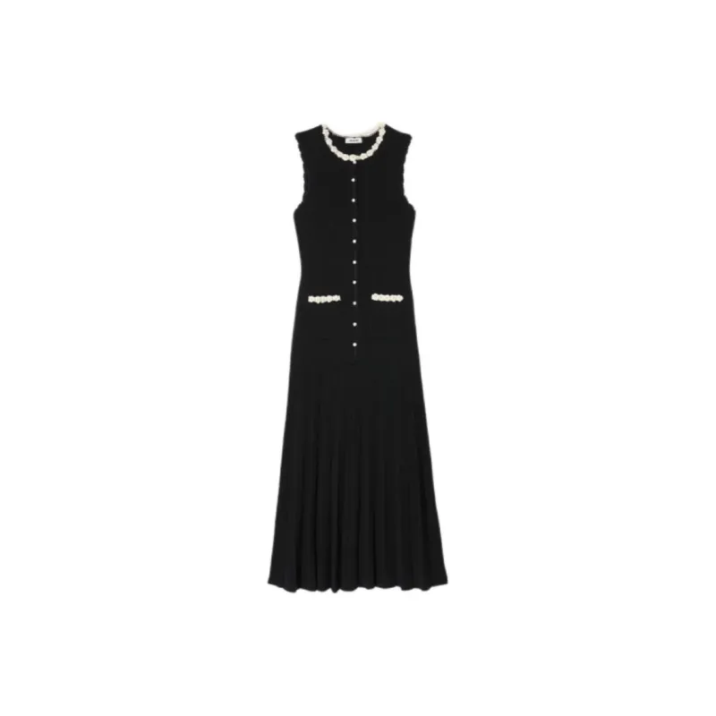 Sandro Corchet trim Maxi Dress-0