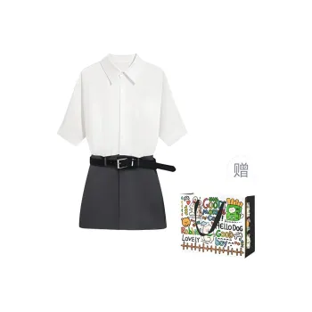 Pzhk Long Sleeved Dresses Women's White & Gray
