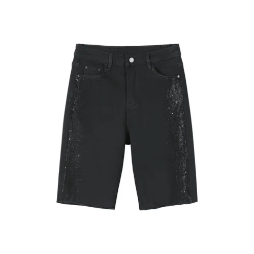 ENBE Denim Shorts Women's Black