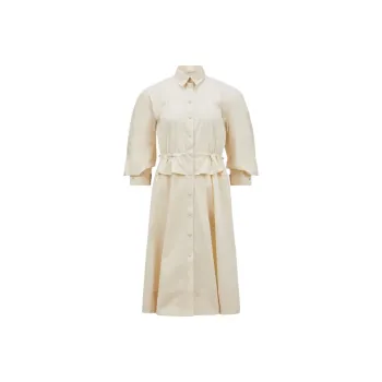 Moncler Long Sleeved Dresses Women's Ivory White