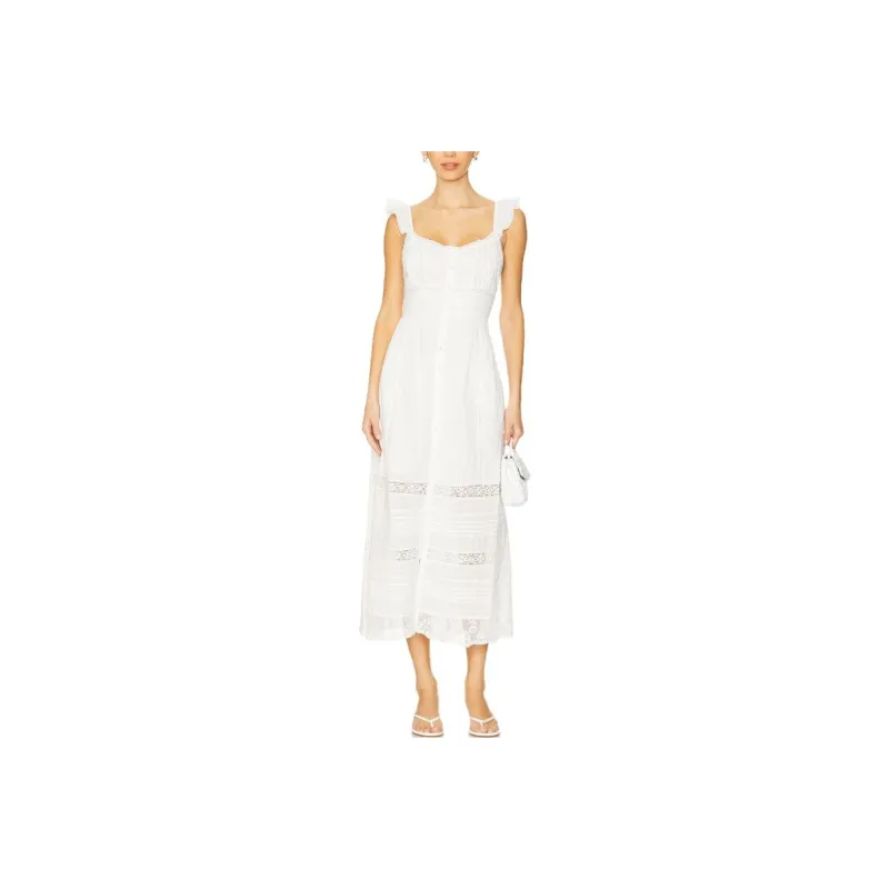 LOVESHACKFANCY Sleeveless Dress Women's White-0