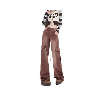 YINLEI Jeans Women's Brown