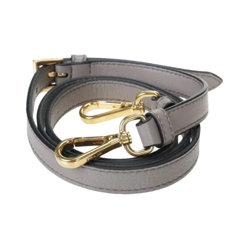 PRADA Calfskin Tote Bag, Shopping Bag, Shoulder Bag, Handbag Women's Gray-6