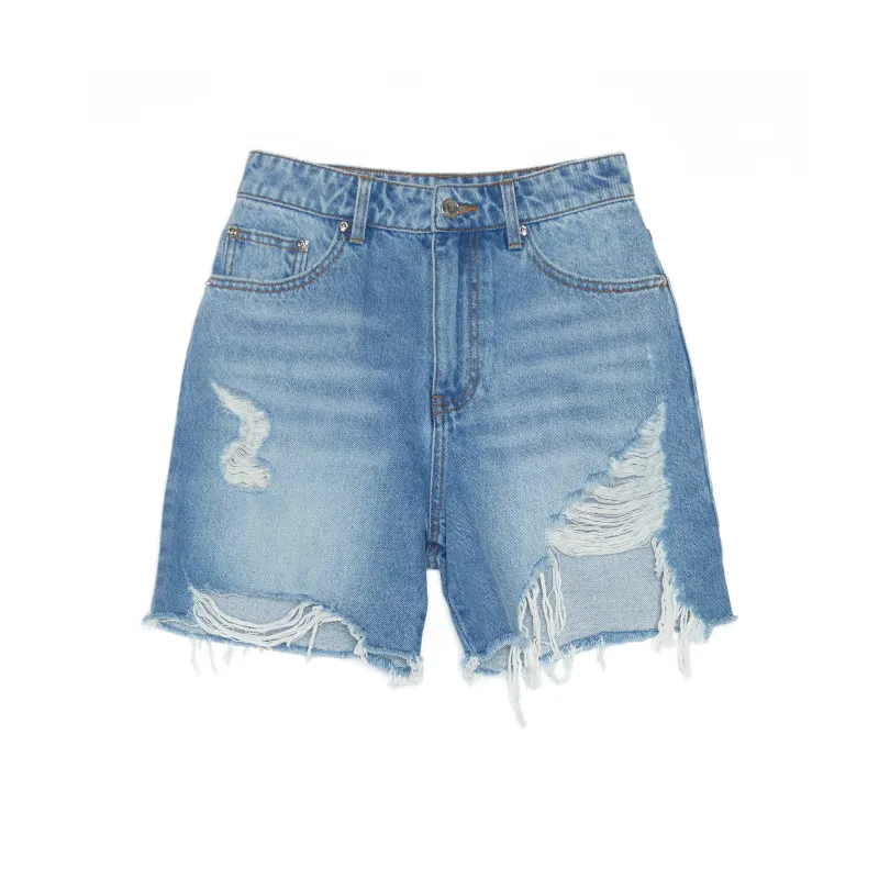 Ed Hardy Denim Shorts Women's Beautiful Blue E1OBW070-0