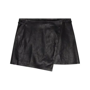 DIESEL L Kesselle Leather Skirt
