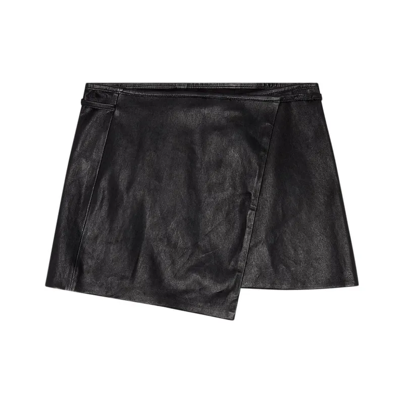 DIESEL L Kesselle Leather Skirt-0
