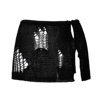 The Kript Casual Short Skirts Women's Black