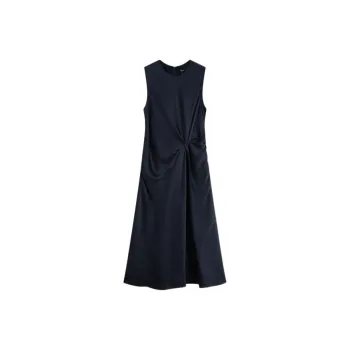 THEORY Sleeveless Dress Women's Deep Sea Blue
