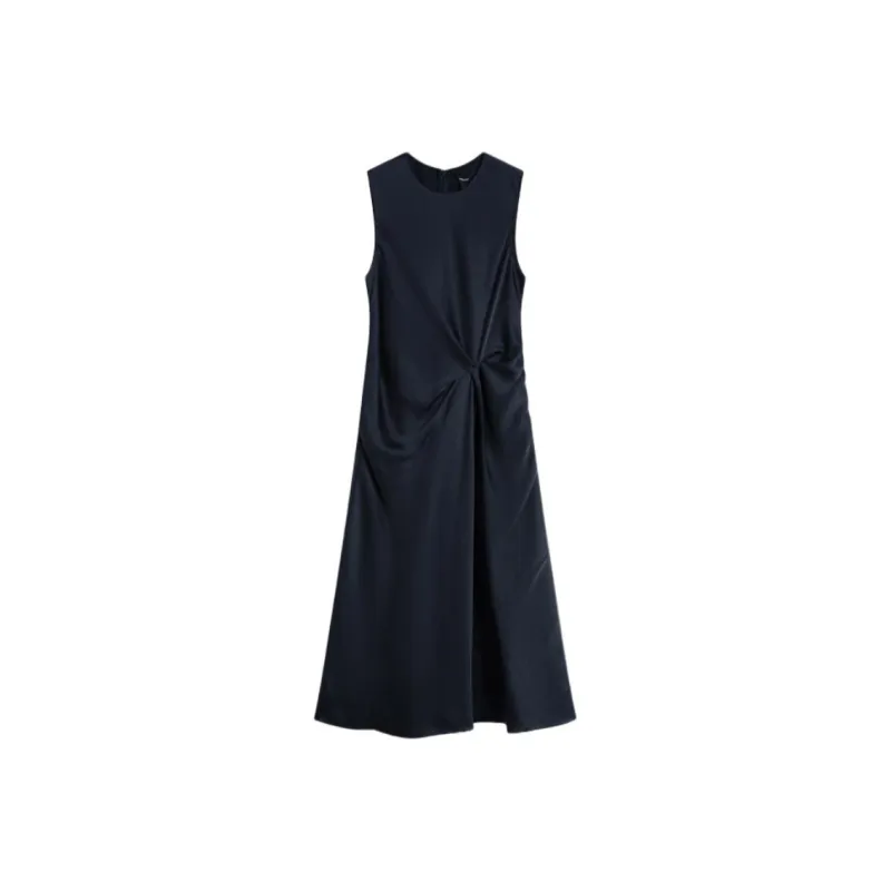 THEORY Sleeveless Dress Women's Deep Sea Blue-0