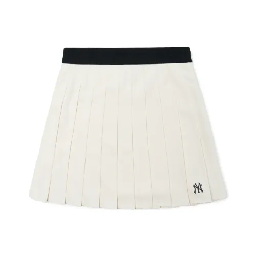 MLB New York Yankees Casual Short Skirts Women's Ivory