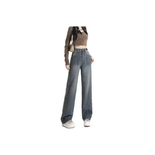HELEH Versatile Denim Jeans For Women's Women's