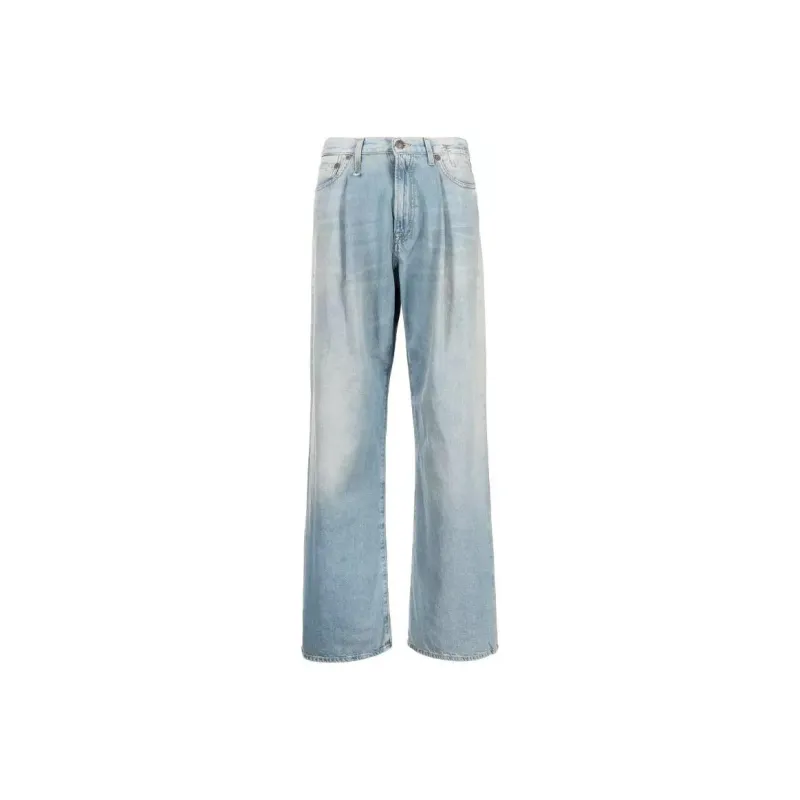 R13 Damon Wide Leg Jeans-0