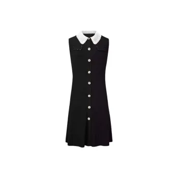 KARL LAGERFELD SS25 Sleeveless Dress Women's Black