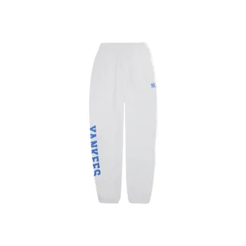 MLB New York Yankees Knitted Sweatpants Unisex New York Yankees Cream