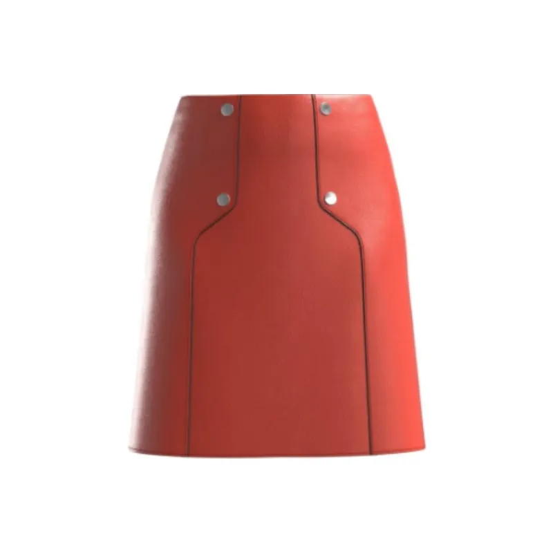 HUGO BOSS Casual Short Skirts Women's Bright Orange-0