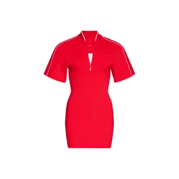 Nike X Nike Short Sleeved T Shirt Dress Dark Red