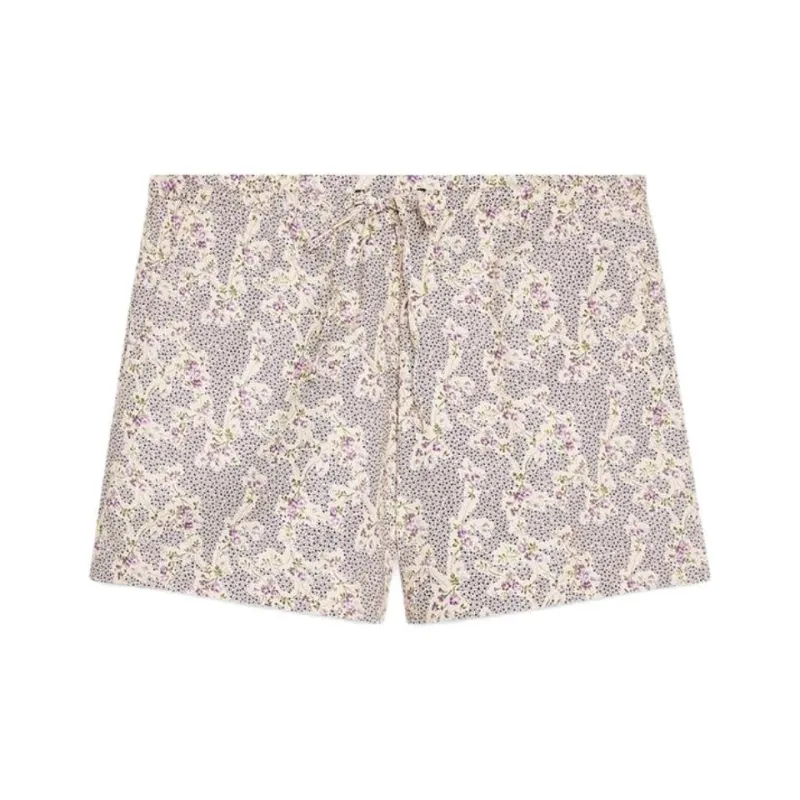 ZARA Casual Shorts Women's Light Purple/White-0