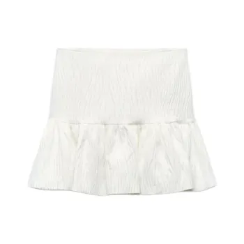 ZARA Casual Short Skirts Women's White