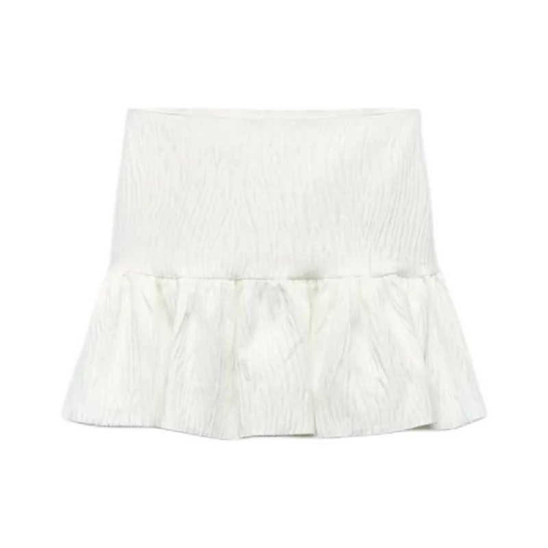 ZARA Casual Short Skirts Women's White-0