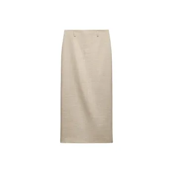 ZARA Casual Long Skirt Women's Sand