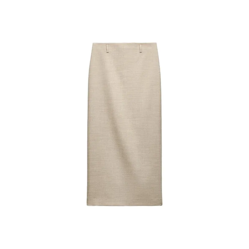 ZARA Casual Long Skirt Women's Sand-0