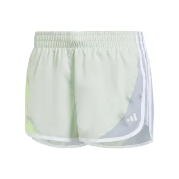 Adidas Own The Run Colorblock Shorts Sports Shorts Women's Linen Green