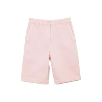 Burberry High Waist Bermuda Shorts Pink