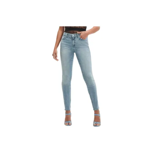 GUESS Eco Mid-Rise Sexy Curve Jeans Women's Blue