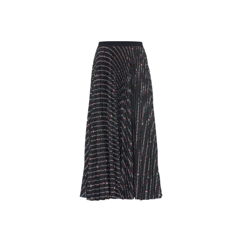 MIU MIU Casual Long Skirts Women's Black-0