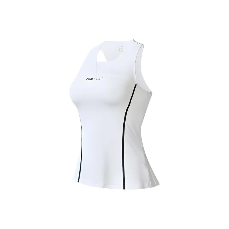 FILA Athletics Sleeveless Sports Shirts Women's Jade White-0