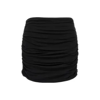 TORY BURCH Ruched Mini Skirt