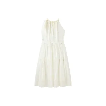 LEDIN Sleeveless Dress Women's Cream Beige