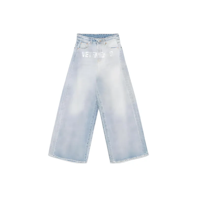 Vetements Logo Embellished Jeans-0
