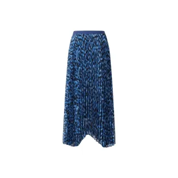 UNIQLO SS24 Casual Long Skirts Women's Blue