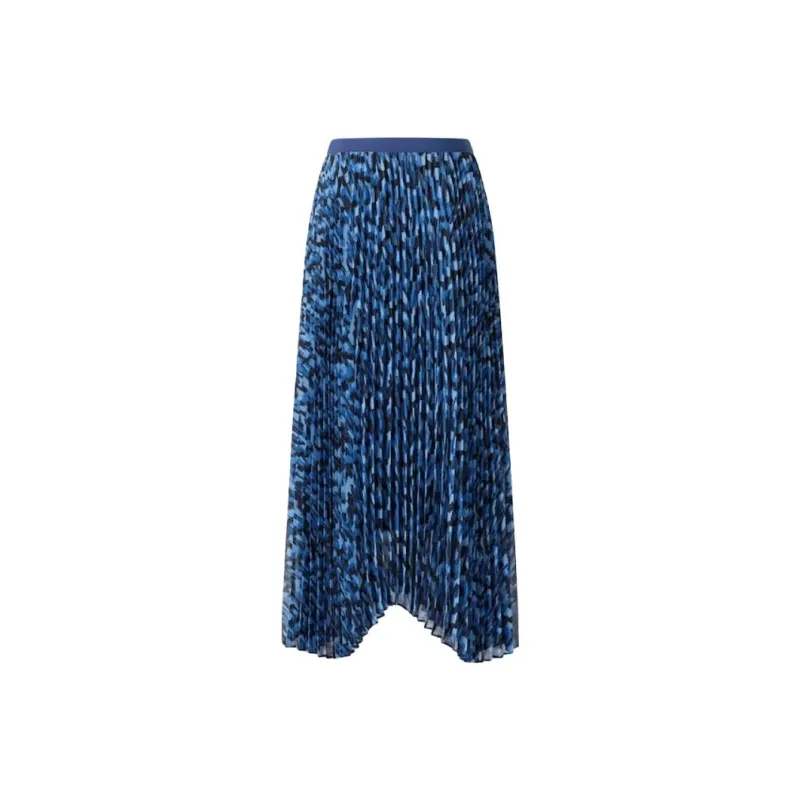 UNIQLO SS24 Casual Long Skirts Women's Blue-0