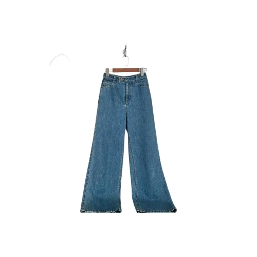SOLIGHTER Jeans Women's Vintage Denim Blue