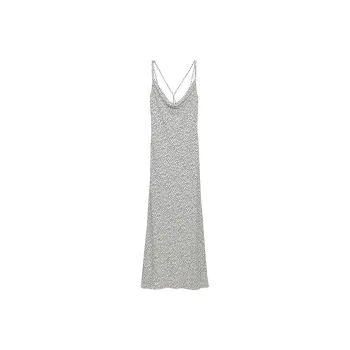 ZARA Slip Dresses Women's White/Black