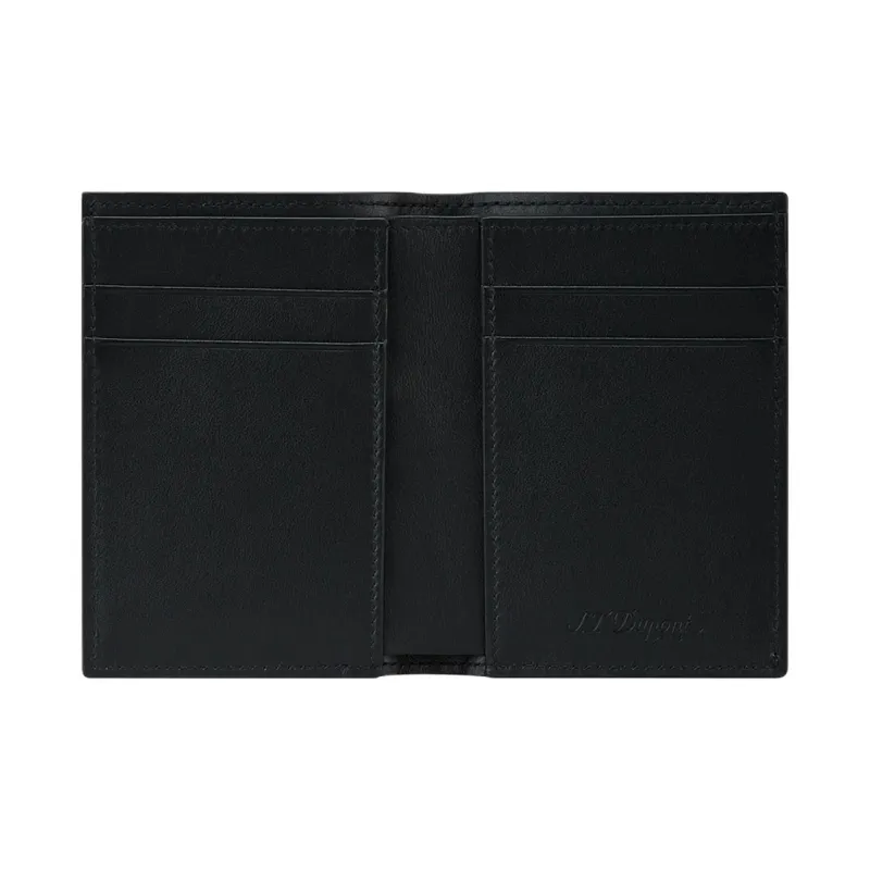 S. T.DUPONT Cow Leather Wallet Regular Unisex Black-3