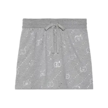 GUCCI Gg Embellished Mini Skirt