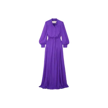 Valentino Long Sleeved Dress Women's Purple