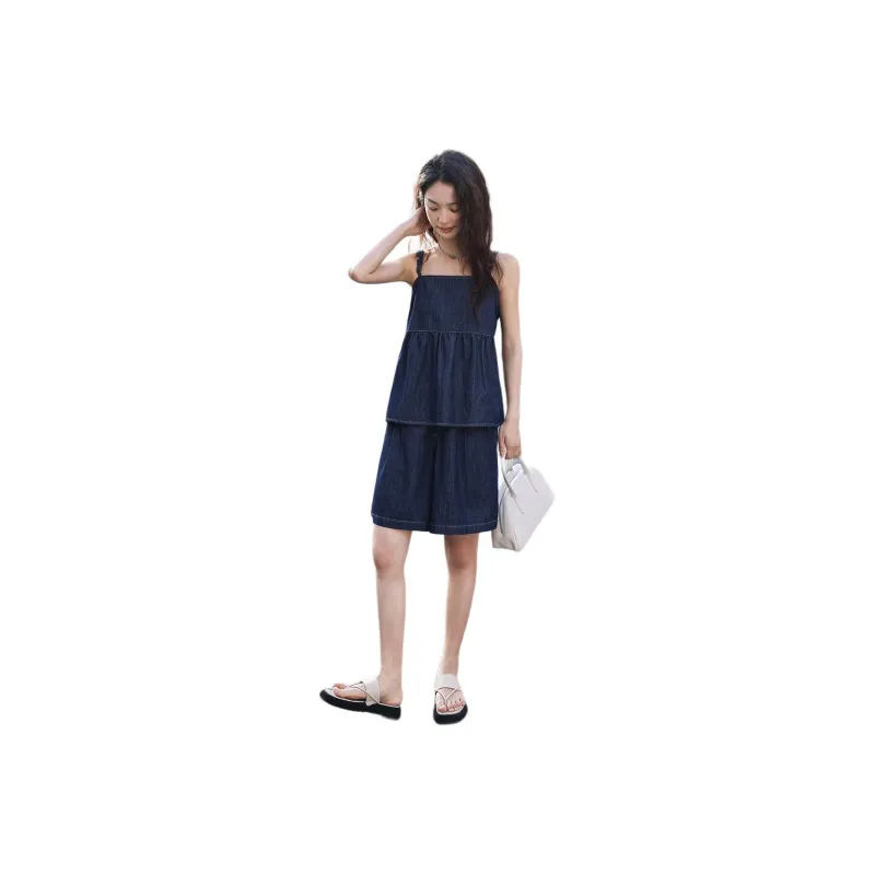 【dme】 Casual Suit Women's Dark Denim Blue-0