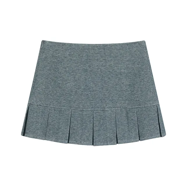 Ouyang Casual Short Skirts Women's Denim Blue-0